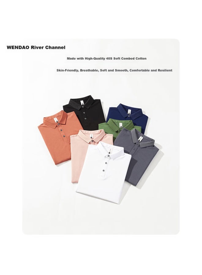 ASK Wandao Honeycomb Pique Polo Shirt Ds9002 Brown Red Regular Fit 3XL - Image 3