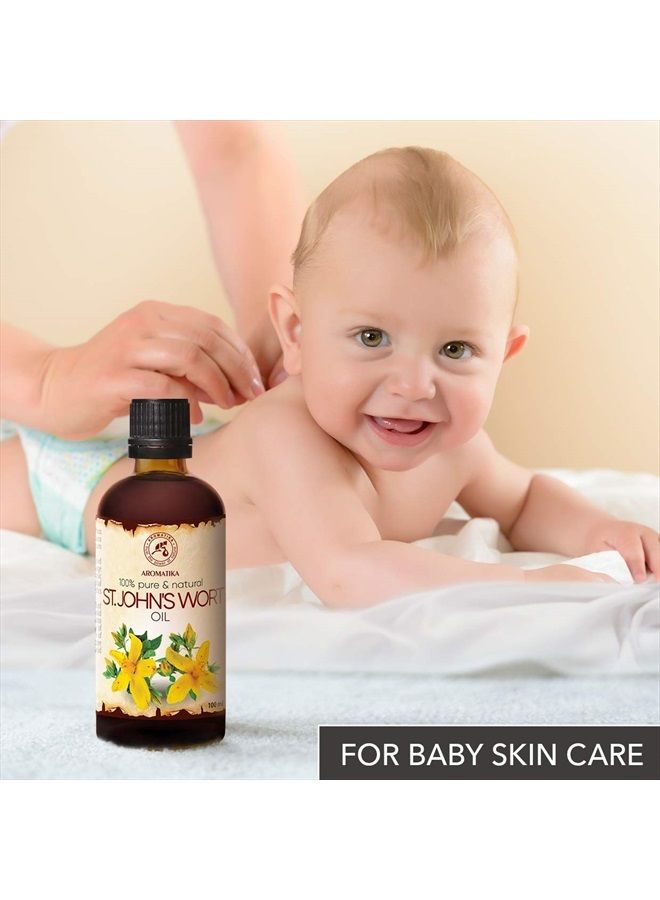 Aromatika زيت سانت جون 6.8 أونصة (2 * 100 مل) - هيبيريكوم بيرفوراتوم - زيت ناقل للزيوت الأساسية - زيت للبشرة - زيت للشعر - زيت للجسم - زيت للوجه - زيت للاستحمام - Image 5