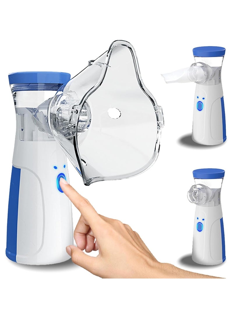 USB Portable Steam Inhaler Atomizer, Used at Home Office Outdoor, Blue - Image 1