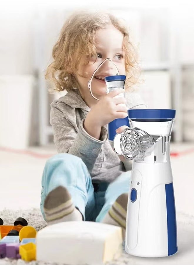 USB Portable Steam Inhaler Atomizer, Used at Home Office Outdoor, Blue - Image 2