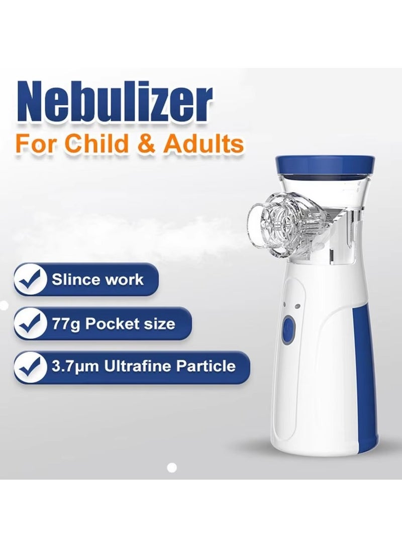 USB Portable Steam Inhaler Atomizer, Used at Home Office Outdoor, Blue - Image 5