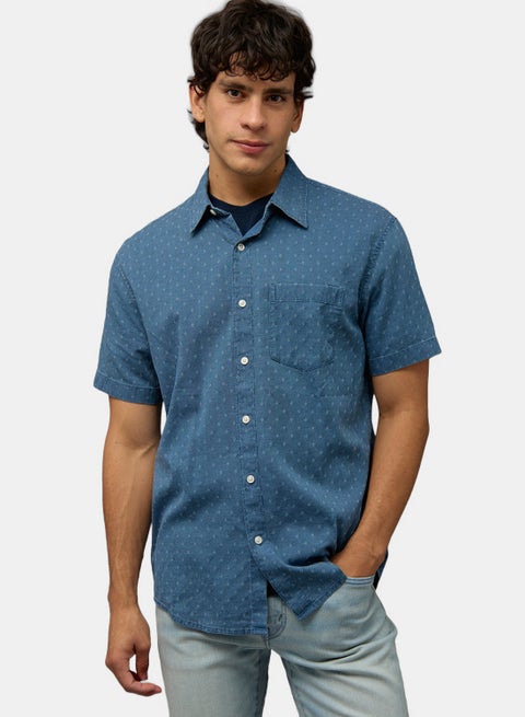 AE Short-Sleeve Button-Up Shirt