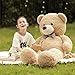Poutmac 55 inch Giant Teddy Bear Stuffed Animal Brown Big Plush Teddy Bear Valentines Gift for Girlfriend Soft Stuffed Bear Animals for ChristmasBirthdayMothers Day - Image 4