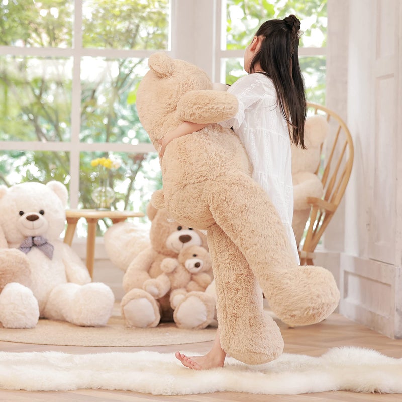 Poutmac 55 inch Giant Teddy Bear Stuffed Animal Brown Big Plush Teddy Bear Valentines Gift for Girlfriend Soft Stuffed Bear Animals for ChristmasBirthdayMothers Day - Image 3