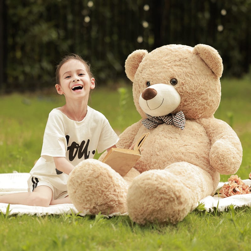 Poutmac 55 inch Giant Teddy Bear Stuffed Animal Brown Big Plush Teddy Bear Valentines Gift for Girlfriend Soft Stuffed Bear Animals for ChristmasBirthdayMothers Day - Image 2