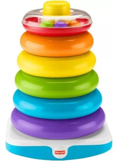 Giant Rock A Stack Baby Toy 14 Plus Inches Tall Multi Color Ring Stacking Toy For Infants And Toddlers