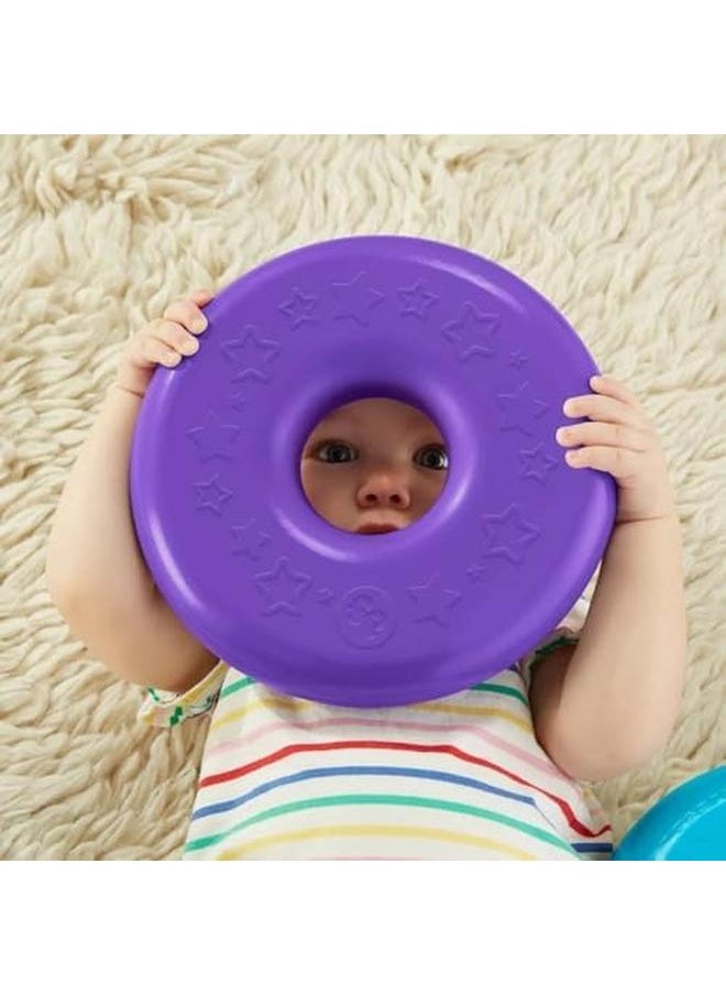 Fisher-Price - Giant Rock A Stack Baby Toy 14 Plus Inches Tall Multi Color Ring Stacking Toy For Infants And Toddlers - Image 1