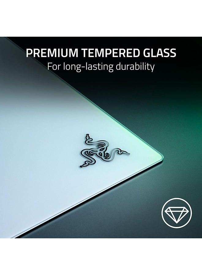 Razer Atlas Pro Tempered Glass Gaming Mouse Mat - White I RZ02-05760200-R3M1 - Image 3