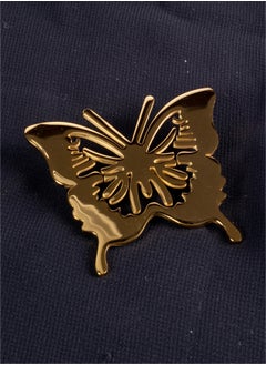 The Black Pearl Accessories Stainless Steel Golden Brooch - Butterfly  - Image 1