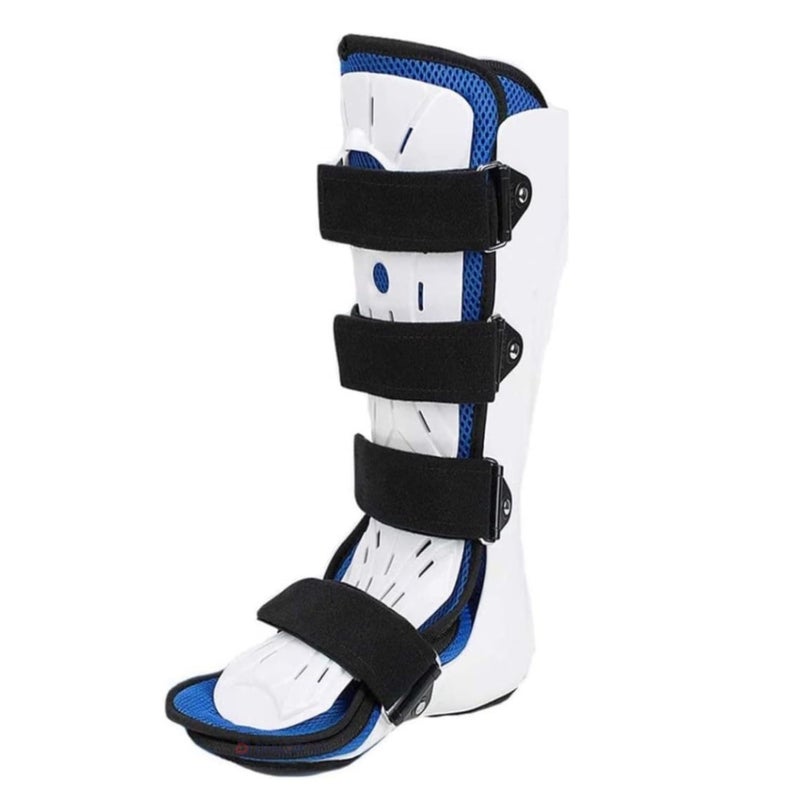 DIALDRCARE Fixation Fracture Ankle Foot Stabilizer Boot Protector Shoe Sprain Support (White) (L, LEFT) - Image 5