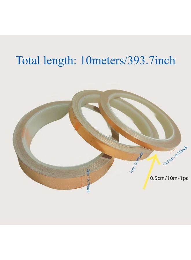 High Conductivity Copper Tape Single Sided Adhesive 393.7 Inch Roll For Electrical Shielding - Image 1