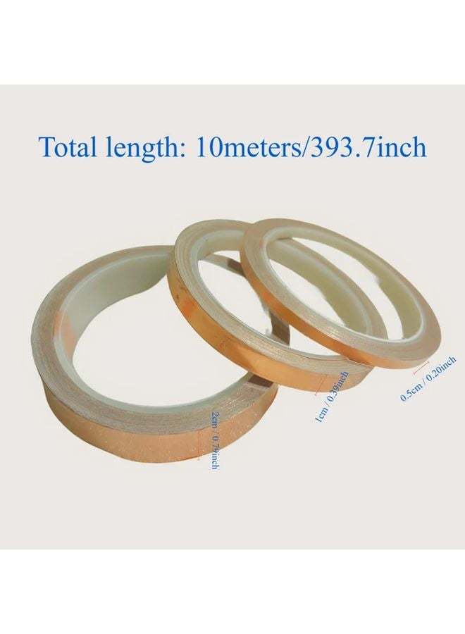 High Conductivity Copper Tape Single Sided Adhesive 393.7 Inch Roll For Electrical Shielding - Image 3