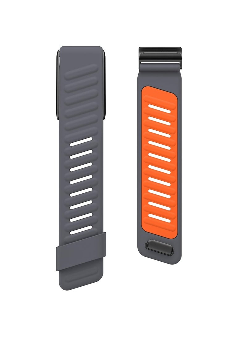 Aookay Compatible with WHOOP 4.0 Band, Comfort Durable Silicone Wristband, Soft Silicone Sports Loop Strap for Men & Women, with U Shapped Connector (Gray) - Image 4