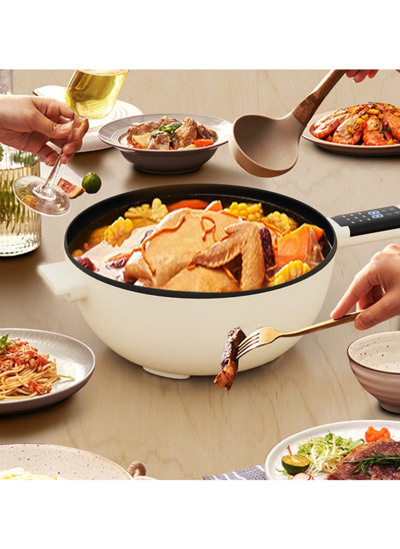 XVersion Electric Hot Pot 4L - Non-Stick Multi-Cooker, Electric Skillet, Frying Pan, Saucepan for Ramen, Noodles, Steak, Eggs, Pasta, Rice, Soup, Sauté & Shabu Shabu  - Image 3