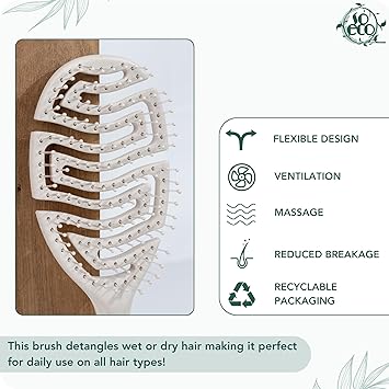 SO ECO فرشاة شعر سو إيكو فليكسى كيرف لفك تشابك الشعر - Image 3