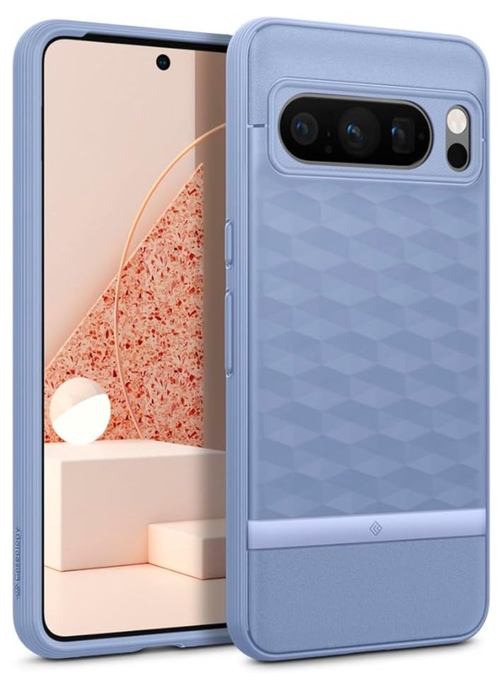 Caseology - Caseology Parallax Pixel 8 Pro [Grade Drop Tested] TPU Case for Google Pixel 8 Pro case 5G, 3D Pattern (2023) - Bay Blue - Image 1