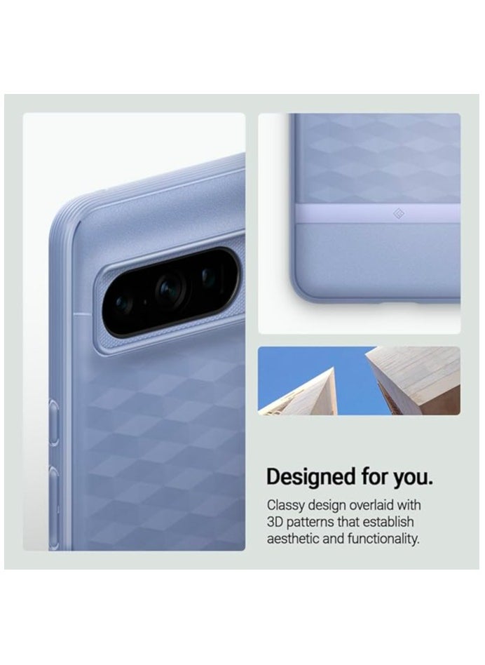 Caseology - Caseology Parallax Pixel 8 Pro [Grade Drop Tested] TPU Case for Google Pixel 8 Pro case 5G, 3D Pattern (2023) - Bay Blue - Image 1