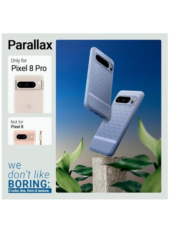 Caseology - Caseology Parallax Pixel 8 Pro [Grade Drop Tested] TPU Case for Google Pixel 8 Pro case 5G, 3D Pattern (2023) - Bay Blue - Image 1