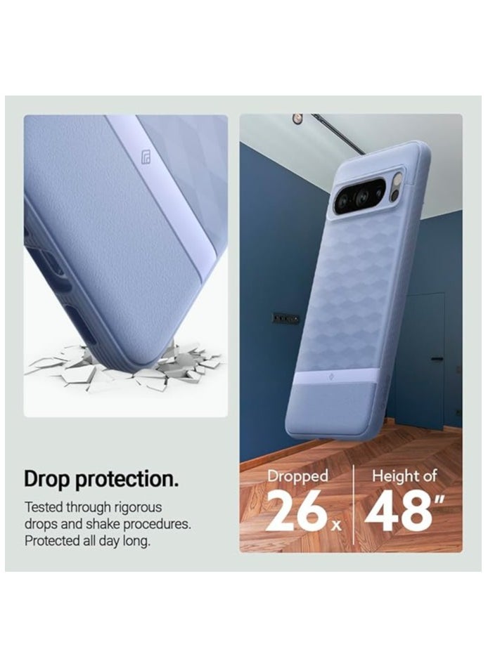 Caseology - Caseology Parallax Pixel 8 Pro [Grade Drop Tested] TPU Case for Google Pixel 8 Pro case 5G, 3D Pattern (2023) - Bay Blue - Image 1