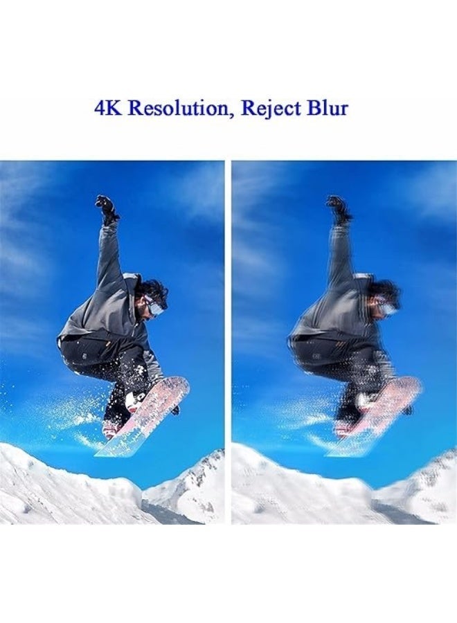 كاميرا رياضية فائقة الوضوح بدقة 4K و20 ميجابكسل، مزودة باتصال واي فاي، ومقاومة للماء حتى عمق 30 مترًا، وعدسة بزاوية واسعة 170 درجة، - Image 4