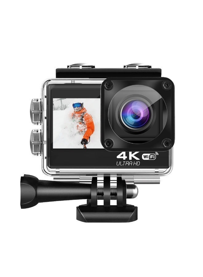 كاميرا رياضية فائقة الوضوح بدقة 4K و20 ميجابكسل، مزودة باتصال واي فاي، ومقاومة للماء حتى عمق 30 مترًا، وعدسة بزاوية واسعة 170 درجة، - Image 5