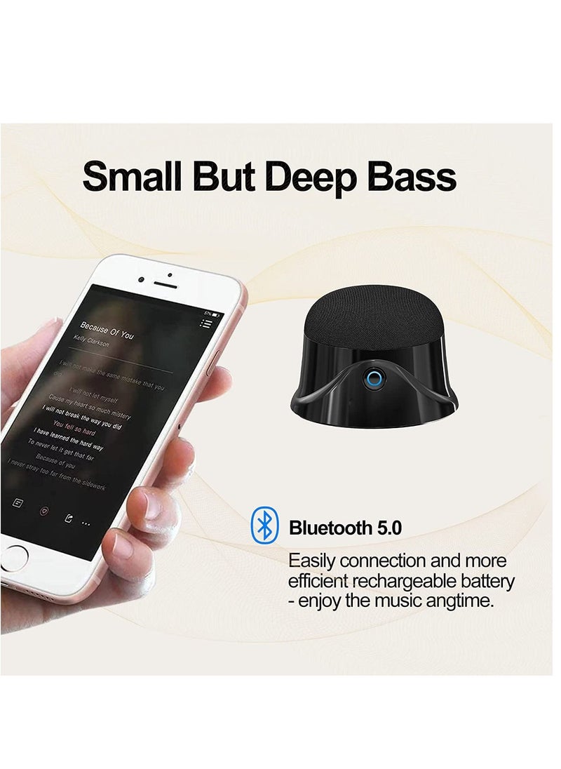 SYOSI 1 PCS Portable Magnetic Small Bluetooth Speaker 5W Stereo Sound Deep Bass 9H Playtime TWS Pairing Speaker for Home Outdoor Travel Golf Carts Support for iPhone 12/13/14  - Image 4
