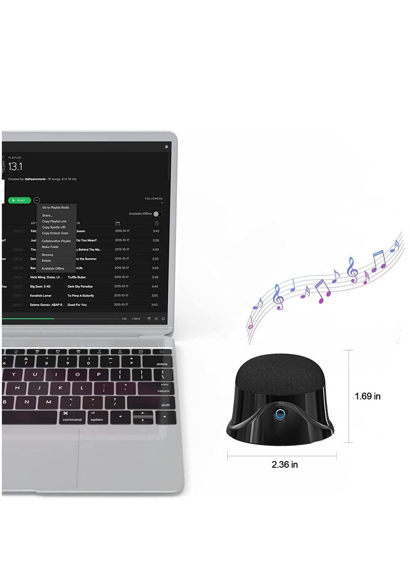 SYOSI 1 PCS Portable Magnetic Small Bluetooth Speaker 5W Stereo Sound Deep Bass 9H Playtime TWS Pairing Speaker for Home Outdoor Travel Golf Carts Support for iPhone 12/13/14  - Image 2
