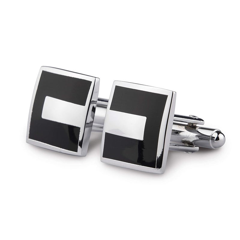 Kovove The Embellished Black Cufflinks for Men - Image 1