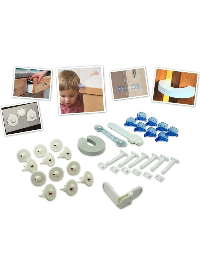 BarkoFix 30 Piece Child Safety Set Corner Guard Lock Safety Door Window Socket Security Lock