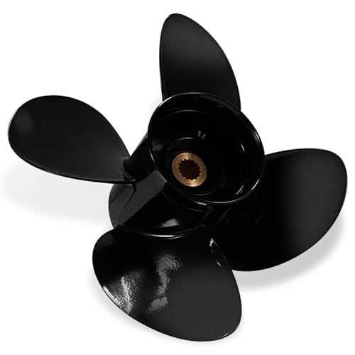 VIF OEM Upgrade 14x21 Aluminum Boat Propeller for Yamaha 150hp 175hp 200hp 220hp 225hp 250hp 300hp F150 F175 F200 F225 Outboard Engines,15 Tooth, 4 Blades, Rh - Image 1