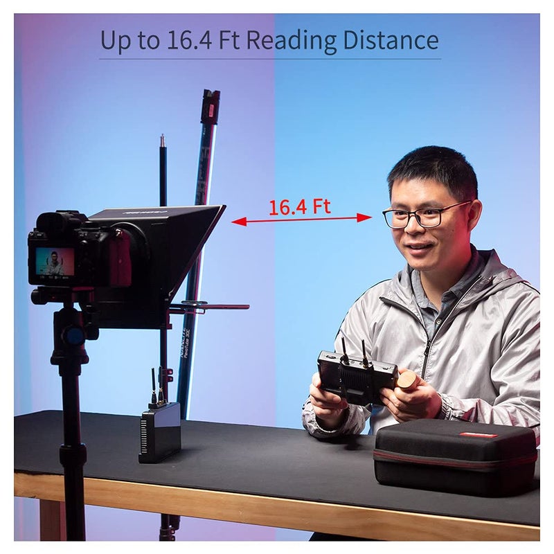 Feelworld TP2A 8" جهاز تليبرومبتر محمول يصلح للهواتف الذكية والأجهزة اللوحية حتى 8" - Image 3