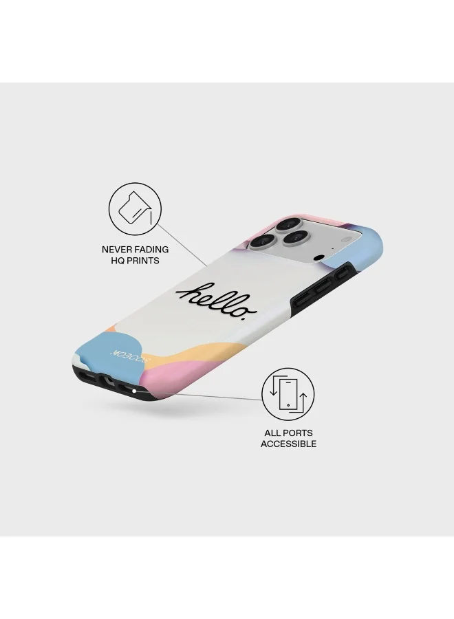Mobcos Mobcos iPhone 17 Pro Max Hello Sunshine Mobcos iPhone 17 Pro Max Hello Sunshine Premium Case Compatible with Hybrid Dual-Layer Hard Shell + Silicone Protection - Scratch-Resistant Shockproof Mobile Cover  | Best Price UAE
