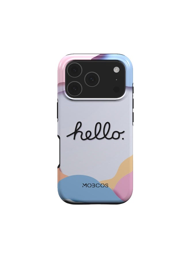 موبكوس جراب Mobcos Hello Sunshine Premium لهاتف iPhone 17 Pro Max، متوافق مع غطاء صلب مزدوج الطبقات مع حماية من السيليكون - غطاء مقاوم للخدوش والصدمات - Image 1