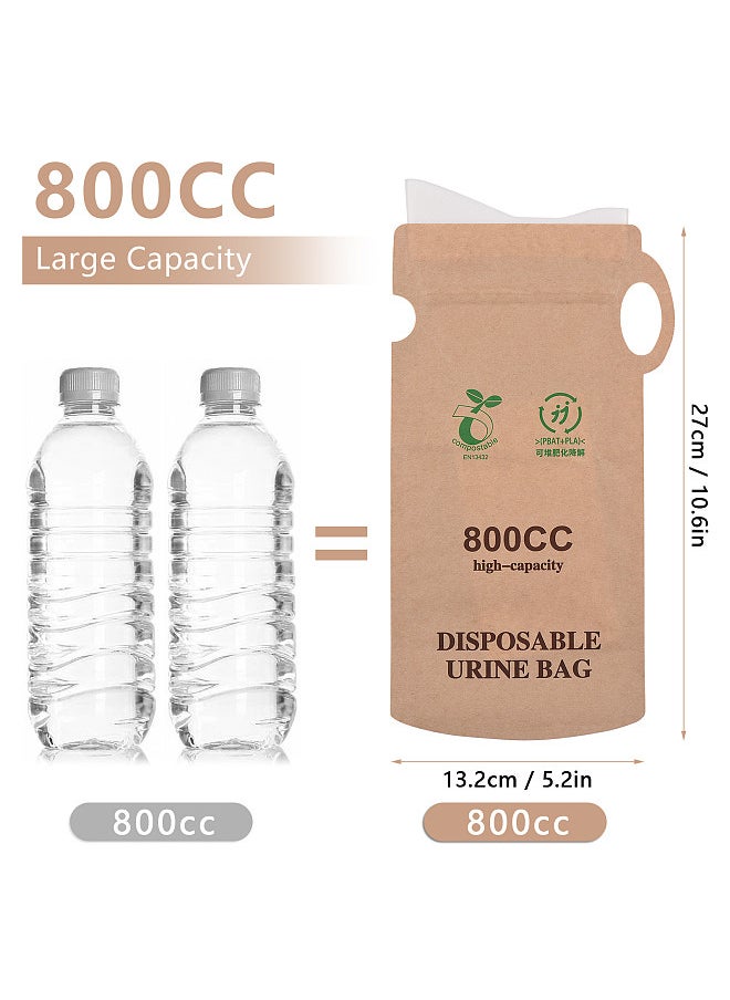 Generic - 10pcs Emergency Disposable Urinal Bags Car Vomit Bag 800cc Camping Pee Bags Unisex Urine Bag for Travel Traffic Jam - Image 1