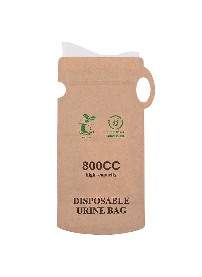 Generic - 10pcs Emergency Disposable Urinal Bags Car Vomit Bag 800cc Camping Pee Bags Unisex Urine Bag for Travel Traffic Jam - Image 1