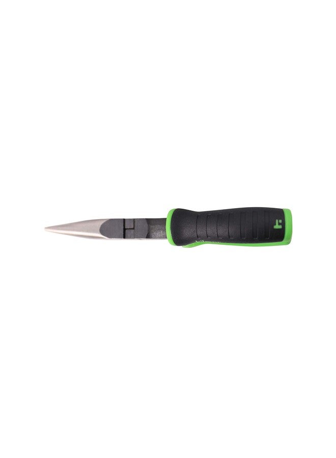 Hilmor 6" Long Nose Pliers with Rubber Handle Grip, Black & Green, LNP6 1885397 - Image 4