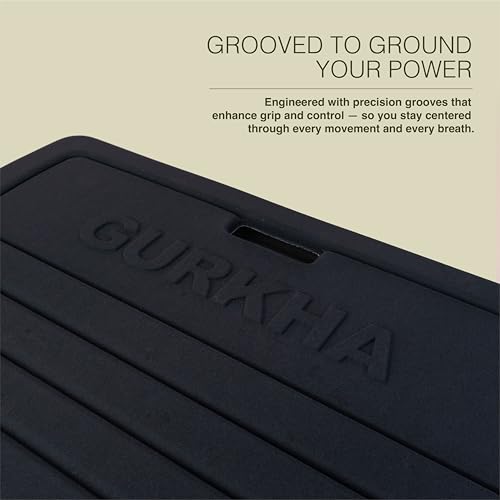 Gurkha 13mm GURKHA Foldable Performance Yoga Mat for Men & Women | Non-Slip, India’s First Foldable Extra-Cushioned Mat for Yoga, Pilates, HIIT & Floor Workouts | Portable, Durable & Lightweight Fitness Mat - Eternal Power (Black) | 170 cms x 70 cms - Image 4