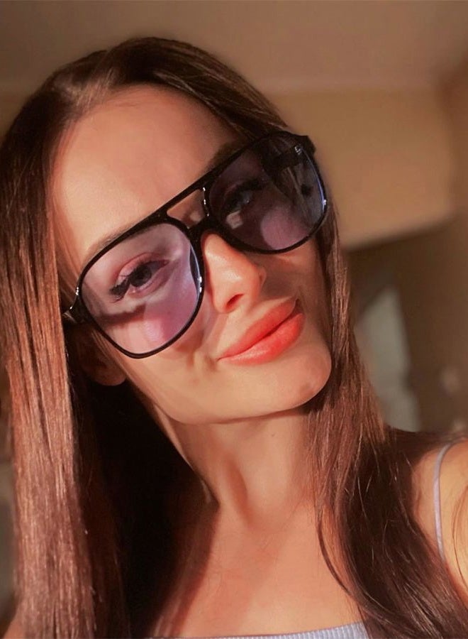 willochra Vintage oversized Double beam 70s Pilot Sunglasses Women Men Classic Large Squared Frame Travel glasses F28, C6, Medium - Image 5