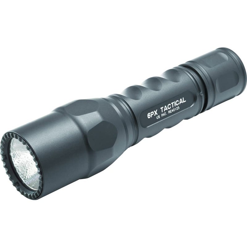SureFire 6PX Tactical Single-Output LED Flashlight with anodizded aluminum body, Black - Image 1