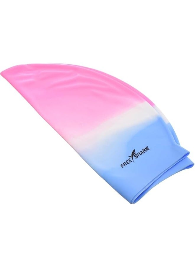 Silicone Swim Cap, Waterproof Swimming Caps for Men and Women, Elastic Adult Swim Cap for Short and Medium Hair - Multicolor - Image 2