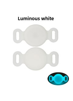 Suitable For Anti-loss Device Apple Locator Silicone Protective Case Airtag Protective Case All-inclusive Waterproof-Color:Luminous White OPP Waterproof Cover-Applicable Model:Depth Waterproof Airtag Protective Sleeve M Code