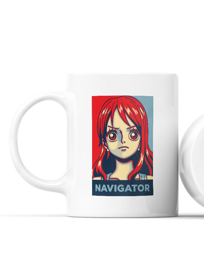 LIT One Piece Mug One Piece Mug for Coffee Nami Gift Mug Cat Burglar Navigator Hope Poster -Manga Fan Gift - Image 2