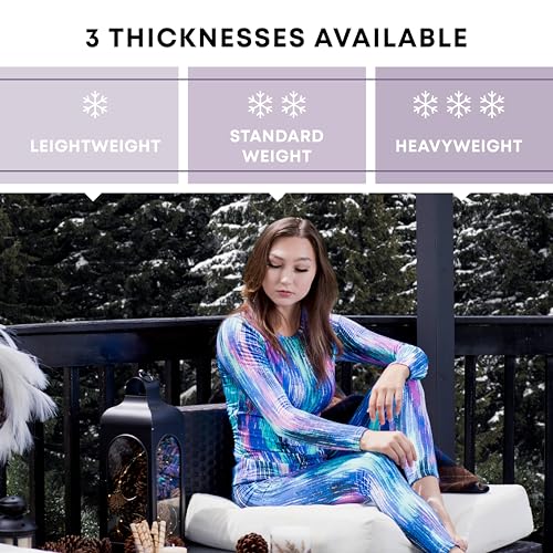 Rocky thermal underwear women long johns womens thermals top bottom set fleece lined under wear clothes base layer thermals (X-Small, Black, Standard Weight (185 GSM) - Image 5