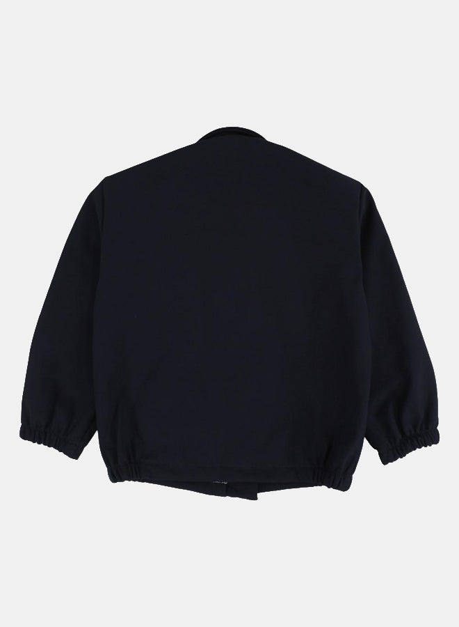 Unisex Waterproof Jacket – Navy - Image 2