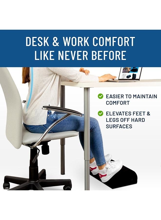 Arabest - Foot Rest Under Desk for Office Use, All-Day Pain Relief and Leg Support Stool, Under Desk Foot Rest Ergonomic for Home Office, Work, Gaming Accessories - Image 1