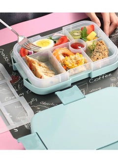 Arabest Bento Box Durable Leak Proof Lunchbox With 5 Compartments For Kids - Pink  - Image 3
