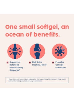 NativePath NativePath Antarctic Krill Oil - Wild-Caught Omega 3 Krill Oil 500mg Softgels with EPA, DHA and Astaxanthin - Omega 3 Supplement for Joint, Heart, Brain and Immunity - 60 ct - No Fishy Aftertaste  - Image 5