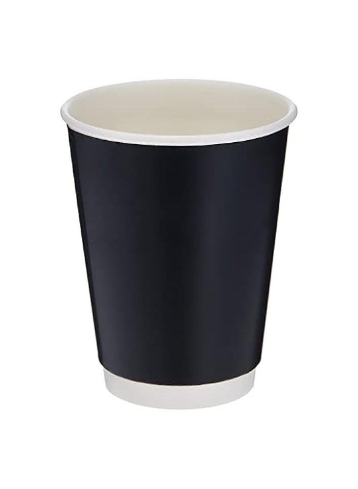 Green Tiger Disposable Double Wall Paper Coffee Cups 25-Pack, 12 oz Capacity, Black - Image 3