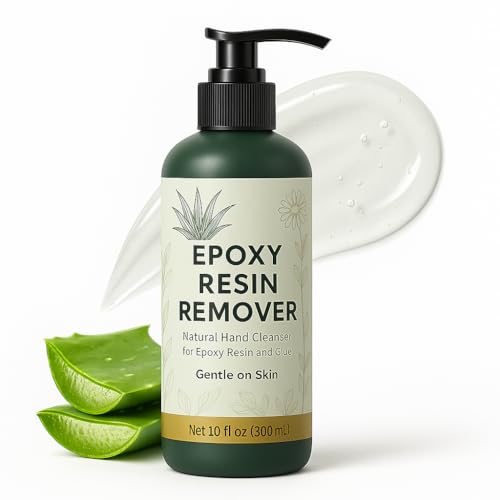 Escentile [10oz] Epoxy Resin Cleaner/Remover - Natural Hand Cleaner, Gentle & Moisturizing, For Artists & Resiners, Magically Removes Uncured Resin, Glue, & Paint from Skin, Tools, Molds, Work Surfaces, & More - Image 1