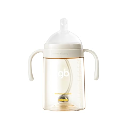 gb Feeding Series 3rd Stage Baby Bottle 10oz 300ml PPSU BPAFree AntiColic Soft Silicone Ergonomic Handle Easy to Clean Ideal for Newborn Essentials Breastfeeding 6 Months - Image 1